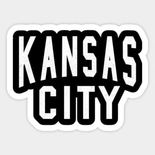 Black Kc Kansas City Black White Basic Kc Sticker